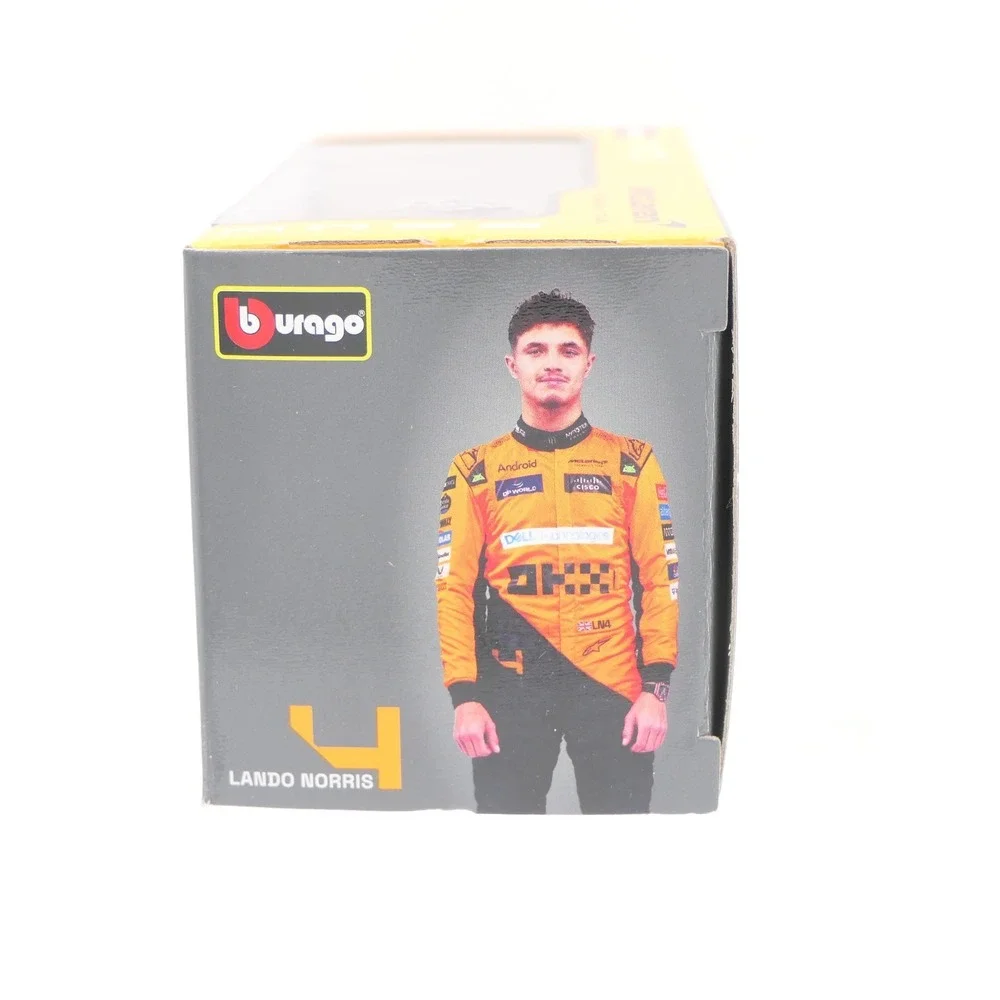 Bburago McLaren MCL38 Miami Grand Prix 2024 1/43 Diecast Metal Race Car in Box